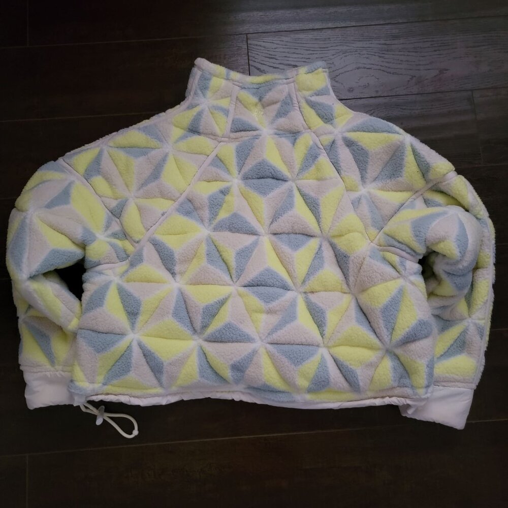 Free People Mountain High 3D Fleece Jacket Womens XS Cozy Insulated Gorpcore - Picture 4 of 7